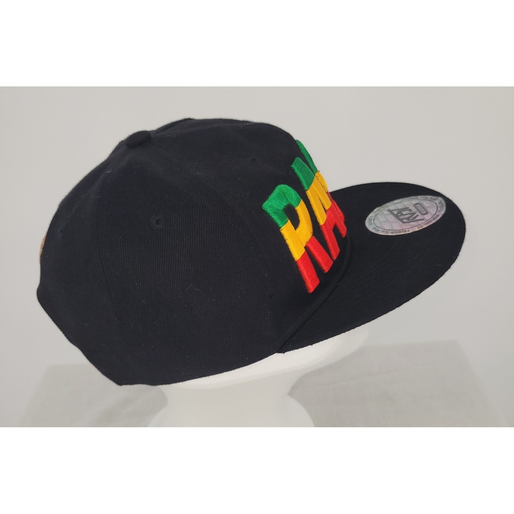 3D Embroidered Rasta Snapback‎ Hat Flat Brim - Picture 4 of 6